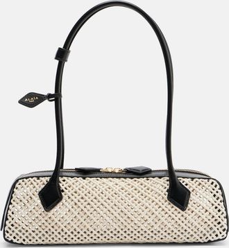 Alaia Ala&iuml;a Le Teckel Medium woven shoulder bag