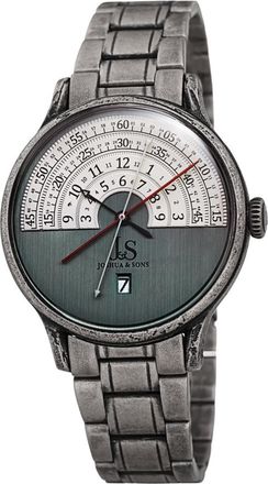 Joshua & Sons Date Blue Dial Mens Watch JX153SS