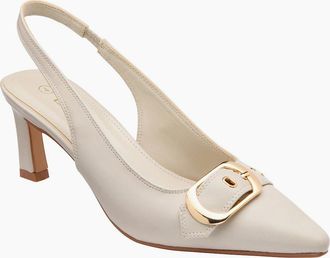 Lotus Womens Rida Womens Slingback Court Shoes - Nude Synth - Size: 5