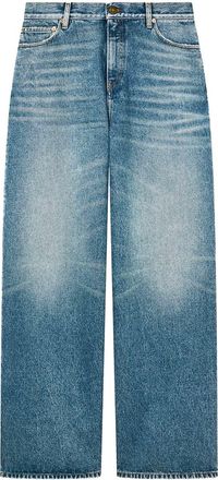 Golden Goose Stone-Washed Light Blue Denim Boyfriend Jeans