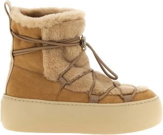 Roger Vivier Viv Up Enkellaarsjes - Dames - Schoenen - Beige - Maat: 37 EU Su&egrave;de