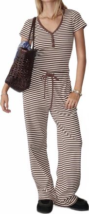 Bailey Rose Runaround Striped Set In Chocolate