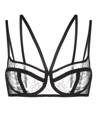 Dolce & Gabbana Reggiseno a balconcino in pizzo - Nero