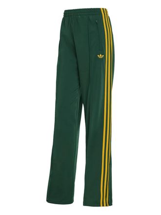 adidas loose stripe track pants - women - Fabric - L - Green