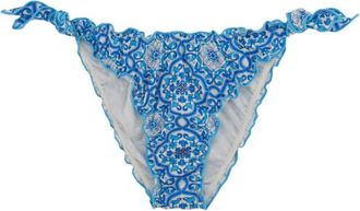 MC2 Saint Barth Blue Printed Bikini Bottom Swimwear