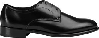 Doucal's Stringata Derby a Tre Fori - Heren - Nette schoenen - Zwart - 41 1/2 EU - Leer - Schoenen