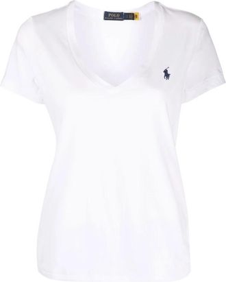 Polo Ralph Lauren Klassiek poloshirt - Dames - T-shirts - Wit - S - Katoen - Tops