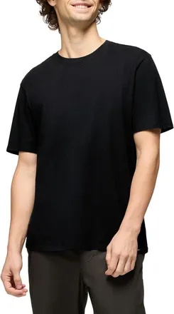Prana Everyday Short Sleeve Regenerative Organic Cotton T-Shirt in Black at Nordstrom, Size Xx-Large