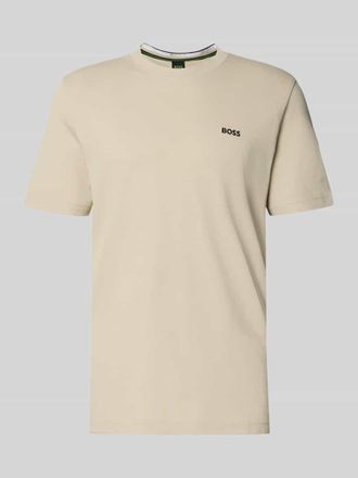 HUGO BOSS Regular Fit T-Shirt aus Baumwoll-Piqu&eacute; Modell TS_PIQUE in Beige, Gr&ouml;&szlig;e XXXL