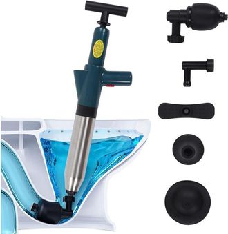 Elle Limpiador De Desag&uuml;es De Alta Presi&oacute;n - Fabricado En Abs Y Acero Inoxidable - Para Inodoros, Lavabos Y Desag&uuml;es - Uso Profesional