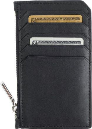 Royce New York Leather Zippered Credit Card Wallet