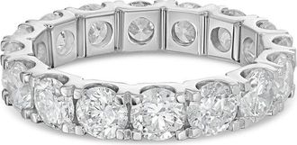 Diana M. Jewels 14kt white gold 8.00 cts round lab grown diamond eternity band in U-prong setting