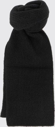 Dries Van Noten Ribbed Alpaca and Wool-Blend Scarf with Applied Logo