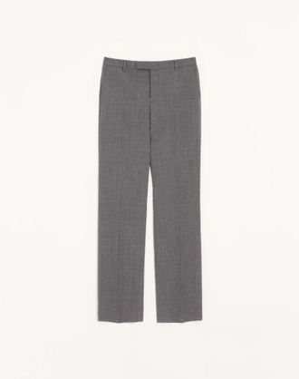 Valentino Pantalone Valentino in lana moulin&eacute; Uomo NERO/GRIGIO 44