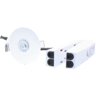 OEM Luminaria De Emergencia Led, Axp Eco 3w 405lm 1h, Monouso, &Oacute;ptica Abierta, Color Blanco, Ip65