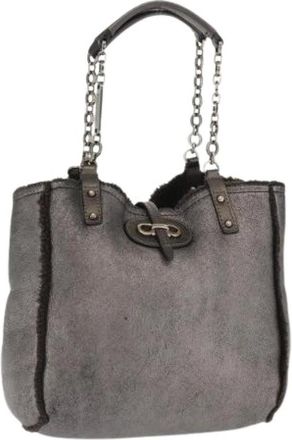 Ferragamo Pre-owned Tote Bags, female, Gray, Size: ONE SIZE Pre-owned Tote Bag