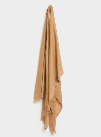 Simons Womens Lightweight pleated scarf