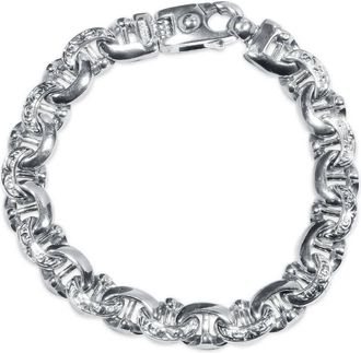 Pompeii3 Mens Designed Link 14k Gold (62gram) or Platinum (100gram) 10.5mm Bracelet 8.25