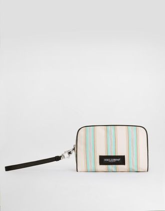 Dolce & Gabbana Striped Poplin Handbag - Man Shoppers Multicolor Onesize