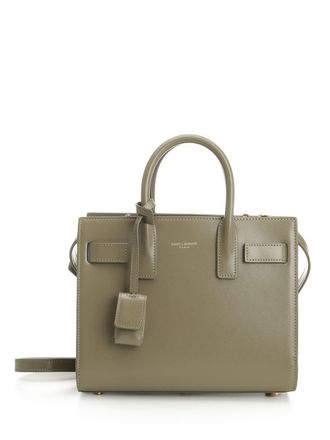 Saint Laurent Sac De Jour Small Leather Goods Beige-Donna