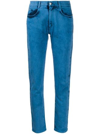 Stella McCartney bleached slim jeans - women - Cotton - 26 - Blue
