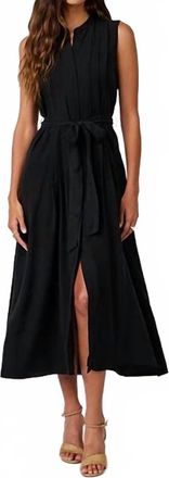 Bella Dahl Pintuck Maxi Dress In Black