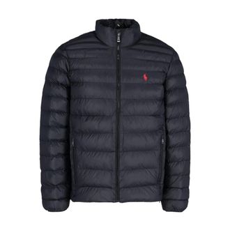 Ralph Lauren Down Jackets, male, Blue, XL, Black Polo Jacket