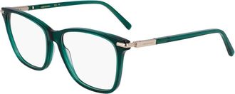 Ferragamo Sf 3013 Zonnebril - Dames - Brillen - Groen - 53 MM - Accessoires