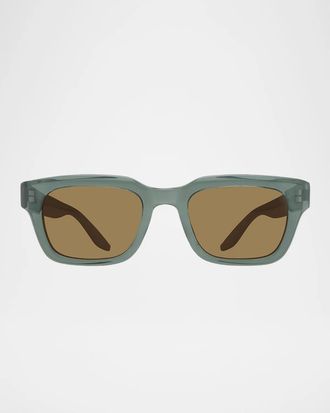 Barton Perreira Men & apos;s Butzi Acetate Rectangular Sunglasses