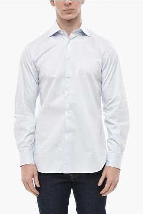 Corneliani Solid-Color Shirt With French Collar size 48