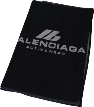Balenciaga Cadeau-idee Gymhanddoek Heren Katoen Zwart/Grijs