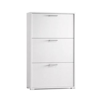 Dmora Zapatero efecto madera blanco 67x18h112 cm