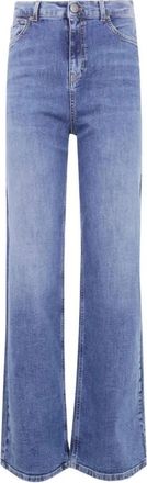 Twinset Jeans met wijde pijpen 252Tp 267001611 - Dames - Bootcut Jeans - Blauw - W27 - Denim - Jeans
