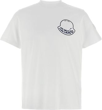 Moncler Logo Print T Shirt