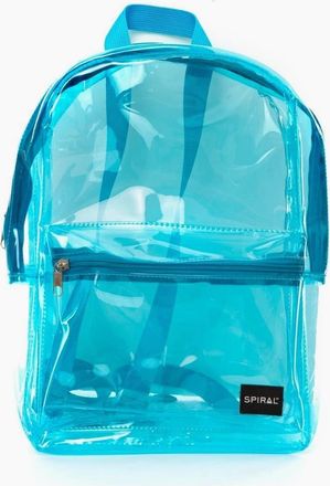 Spiral Womens Mini Rectangle Shape Backpack with Logo Patch - Blue - Size: ONE size