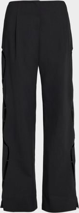 CHRISTOPHER ESBER Bitten Cutout Wide-Leg Tailored Trousers