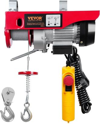 OEM Cabrestante El&eacute;ctrico De Cable De 250 Kg, Polipasto El&eacute;ctrico Con Control Remoto Con Cable, Cable De 4 M, 510 W, Altura De Elevaci&oacute;n De 10 M/min, Cabl
