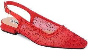 Lady Couture Kar Embellished Slingback Flat in Red at Nordstrom Rack, Size 13