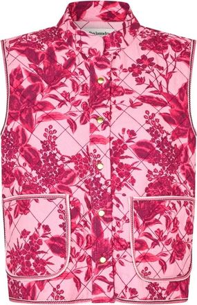 Lollys Laundry Cairo LL Vest - Dames - Bodywarmers - Roze - M - Katoen - Jassen