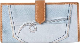 Myraswim Womens Sway Woven Fabric Wallet In Denim