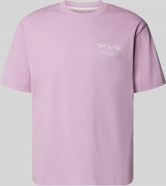 Marc O'Polo Relaxed Fit T-Shirt aus reiner Baumwolle in Flieder, Gr&ouml;&szlig;e XXXL