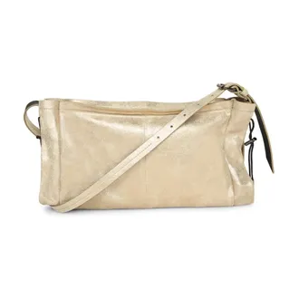 Maison Margiela Tassen, Dames, Geel, ONE Size, Leer, Schoudertas met trekkoord