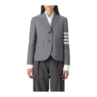 Thom Browne Dames, Jassen, Grijs, Maat: S