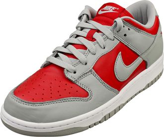 Nike Dunk Low QS Mens Trainers FQ6965 Sneakers Shoes (UK 9.5 US 10.5 EU 44.5, Varsity red Silver White 600)