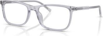 Dolce & Gabbana 55mm Rectangle optical glasses in Grey at Nordstrom