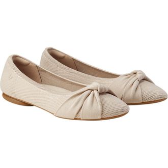 Vivaia Almond-Toe Knotted Flats at Nordstrom, Size 5