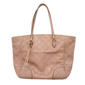 Gucci Pink Leather Tote Bag (Pre-Owned)