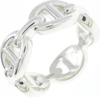 Herm&egrave;s Silver 925 Band Ring (Pre-Owned)