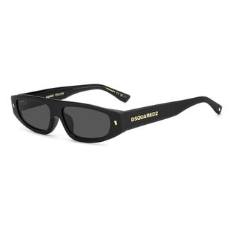 Dsquared2 Geometrische rechthoekige zonnebril - Dames - Accessoires - Zwart - Maat: 60 MM