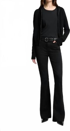 7 For All Mankind High Waist Alii Bootcut Jeans In Black